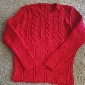 Hand-knit Women's Sweater Sz S/M, New